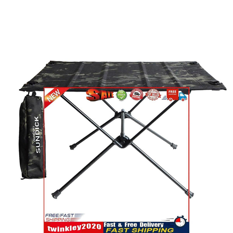 SUNDICK Outdoor Folding Table BBQ Camping Square Table with Storage Bag Newly