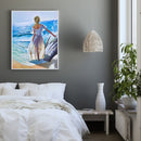 Beach Girl Paint By Numbers Kit DIY Frameless Art Picture On Canvas Craft
