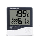 With Clock LCD Digital Thermometer Humidity Meter Temperature Meter Hygrometer