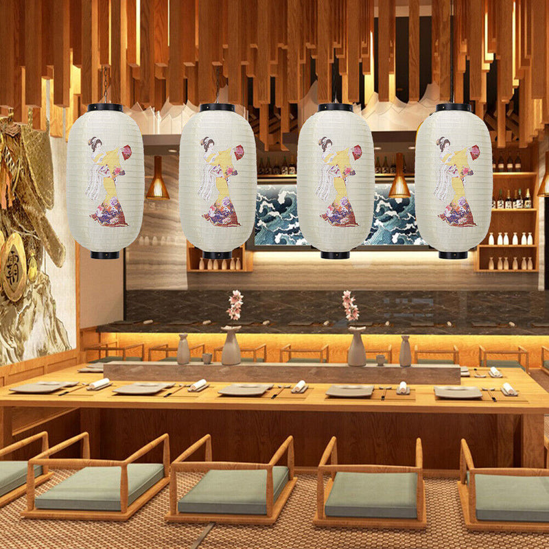 25cm Lantern Cloth Japanese Style Printing Fabric for Bar Pub Decor (B) Newly