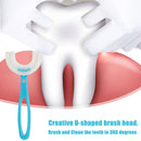Kids U-Shaped Toothbrush Silicone 360 Degree Oral Care Cleaning Tool for Ki