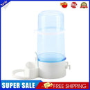 Bird Water Drinker Feeder Automatic Birdcage Dispenser (Transparent Blue)