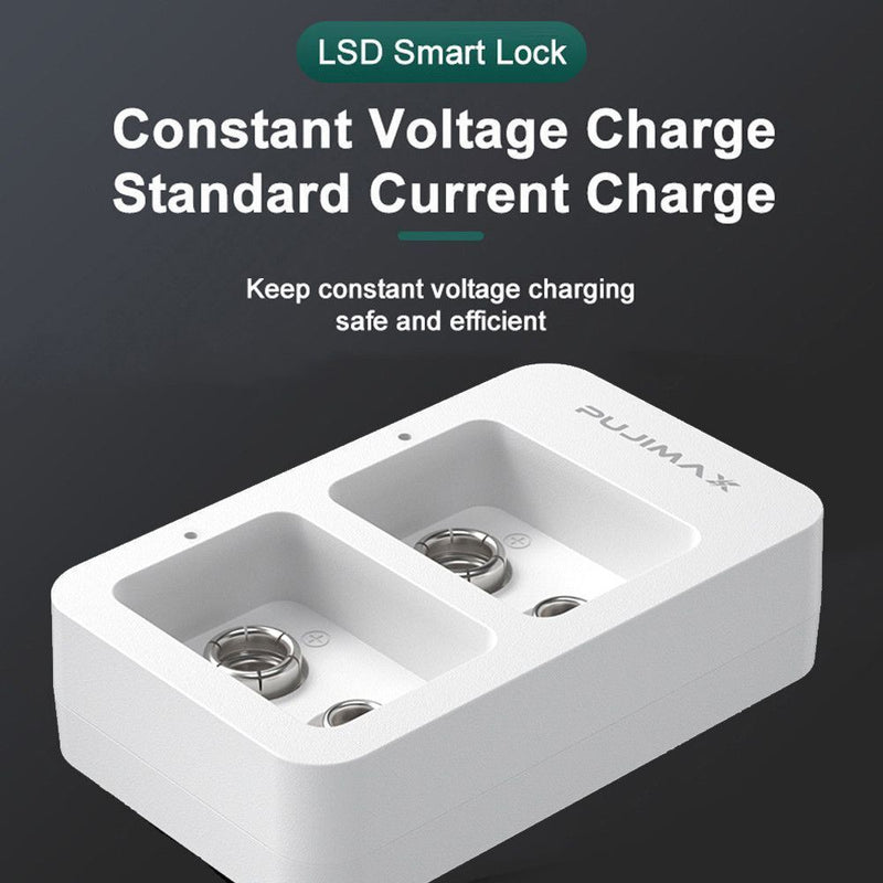 Intelligent Battery Charger For 9V Ni-MH/Ni-Cd/Li-ion Rechargeable Batteries