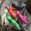 5pcs 11cm 22g Octopus Soft Fishing Lures Jig Hooks Artificial Bait (Mixed)