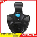 Black Electronic LED Light Fish Bite Sound Alarm Bell Clip On Fishing Rod