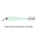 5pcs Artificial Squid Hook Fishing Baits 9.5cm 6g Luminous Lures Fishing Tackle