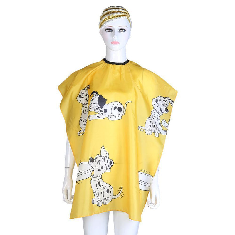 Cartoon Dog Kid Dressing Cape Salon Cover Barber Hair Cut Cloth(Yellow)