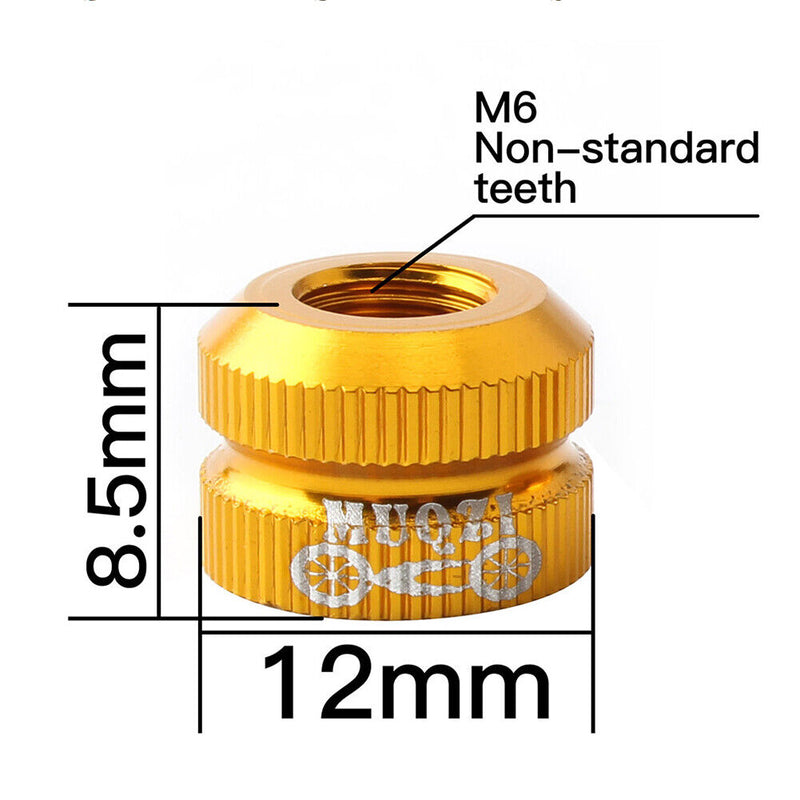 Aluminum Alloy Bike Vacuum Tire Mouth Nut Cycling Tube Valve Nozzle Lock Caps