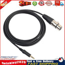 XLR 3Pin Female to 3.5mm TRS Male Audio Cable Microphone Cord for Phone Newly