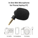 Portable Mini Microphone 3.5mm Jack Mic for Mobile Phone Laptop PC (Stereo)