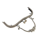 20.5cm Purse Frame Clutch Bag Clasp with Handle DIY Accessories(Bronze)