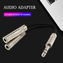 6.35mm Jack Stereo Splitter Cable Male to 2X Plug 1/4 inch Audio Adapter Y Cord