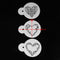 3pcs Love Heart Shape Cake Stencil Set Cake Cookie Stencil Cake Decoration