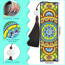 2pcs DIY Diamond Painting Leather Bookmark Mandala Tassel Crafts (FQY038)