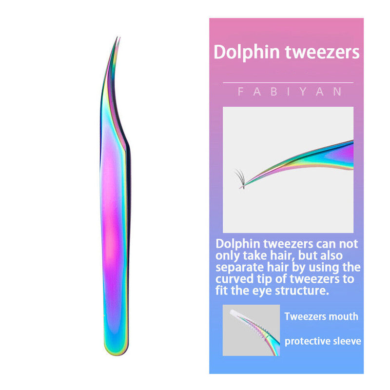 Durable Eyelash Extension Tweezers Volume Lashes Makeup Tool for Salon Home