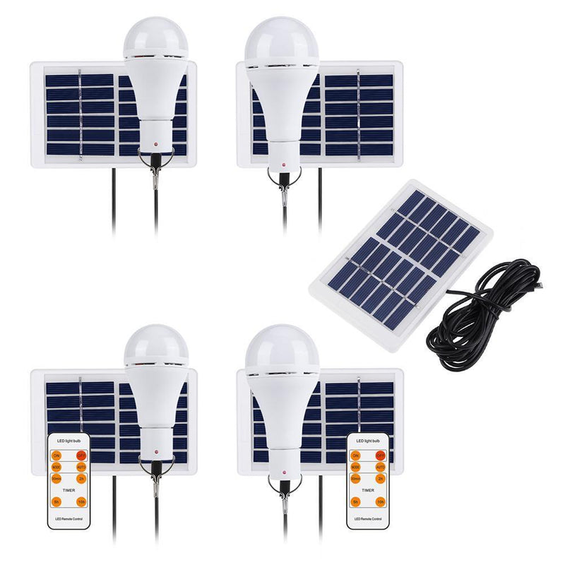 5 Modes 20 COB LED Solar Light USB Rechargeable Bulb Lamp (Solar Board