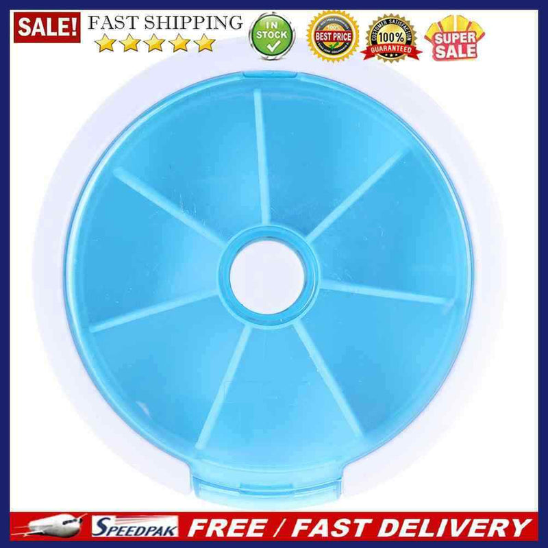 7Day One Week Round Portable Pill Case Medicine Box Storage Organizer(2)