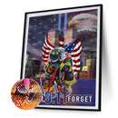 5D Diamond Painting Independence Day Flag Full Round Drill DIY Home Decoratio