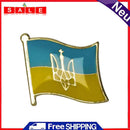 Ukrainian National Flag Brooch Oil Drop Lapel Pin Patriotic Badge for Backpack