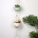 Holders Wall Hanging Garden Decor Lifting Rope Hanger Baskets Flower Basket