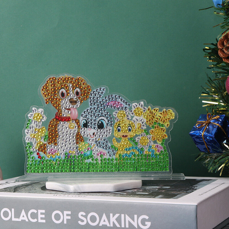 DIY Crystal Diamond Painting Rhinestone Easter Scene Ornaments Kit (CB005)