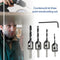 4pcs Countersink Drill Woodworking HSS Drill Bit Kit for Drilling Holes
