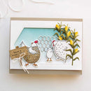 Chicken Egg Paper Cut Dies Silicone Transparent Seal Stamping Mold (C) Newly