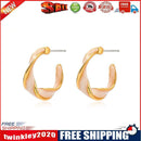 Fashion Alloy Spiral Stud Earrings Hanging Drop Earrings Female Jewelry