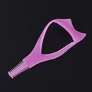 3-In-1 Eyelash Comb Template Mascara Shield Make Up Brush Applicator Tool