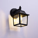 Retro E27 Wall Lamp Waterproof Glass Lantern Light Sconce Outdoor Garden De