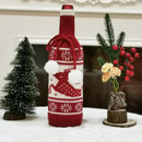 Year Knitting Merry Christmas Wine Bottle Cover Xmas Decorations Stoppers Bag