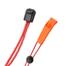 Outdoor Camping Hiking Whistle with Lanyard Rope Plastic Survival Emergency