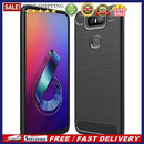 Brushed TPU Phone Case Carbon Fiber Protective Cover for ASUS ZenFone6 ZS630K