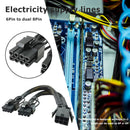 PC Graphics Card 6Pin PCI-E to 2x8Pin(6+2) GPU Power Cable for BTC Mining Cord