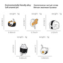 Cute Cat Bag Lapel Pin Cartoon Brooch Enamel Pin Badge DIY Decoration
