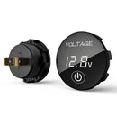 Car DC 5-48V Panel Voltmeter Touch Switch Battery Capacity Tester (White) Newly