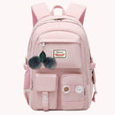 Nylon College Middle High School Backpack Large Capacity School Book Bag Mochila