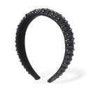 Women HairHoop Baroque Padded Rhinestone hairband Head wrap Handmade Headdress