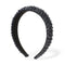 Women HairHoop Baroque Padded Rhinestone hairband Head wrap Handmade Headdress