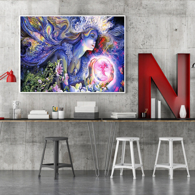 Forest Goddess Oil Paint By Numbers Kit DIY Acrylic Painting on Canvas Gift