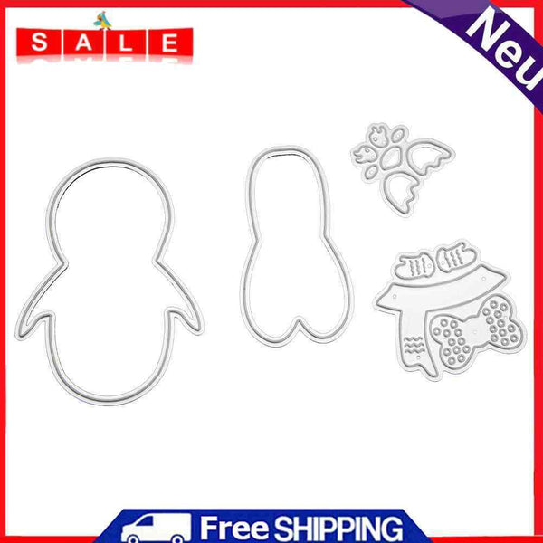 Snowvirtuos Girls Penguin Cutting Stamp Stencil DIY Scrapbooking Paper