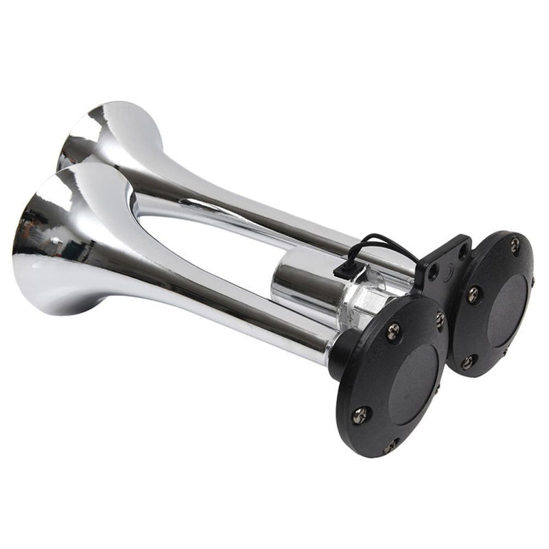 Electric Horn Kit Dual Trumpet Air Horn for Cars Trucks Trains Lorrys Boat