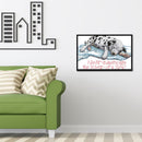 Full/Partial Cross Stitch Cotton Dog 14CT Handiwork DIY Stamped Wall Craft Kit