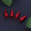 5pcs Bicycle Presta High Aluminium Pressure Valve Caps Dust Covers (Red)