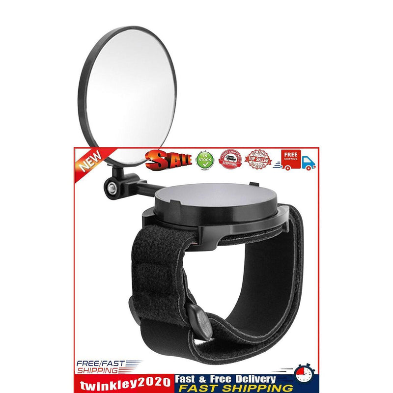 Bicycle Rear View Mirror with Wrist Strap Adjustable Arm Protection Wrist Newly