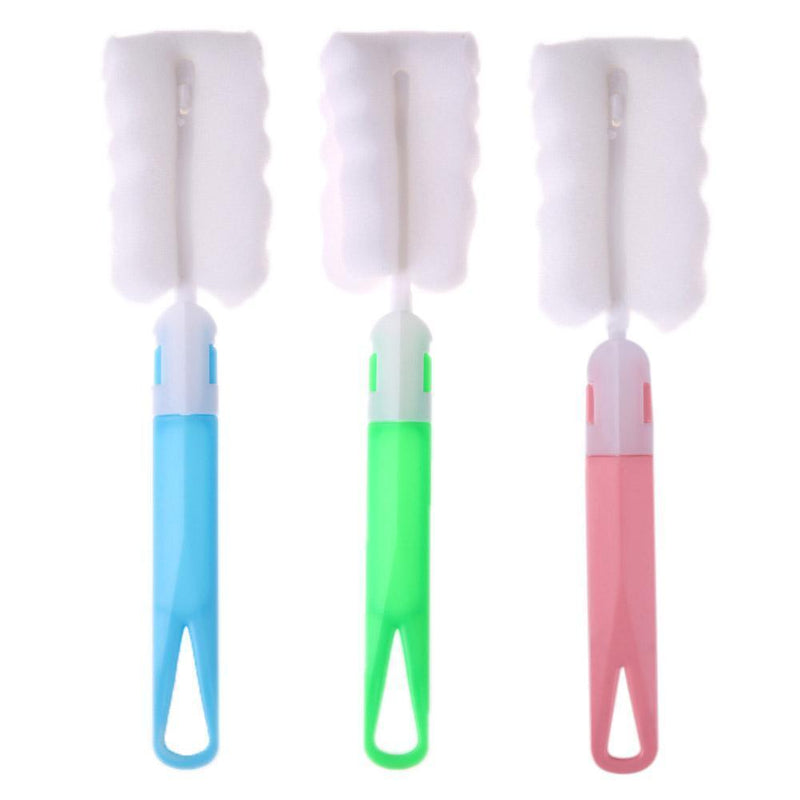 3pcs-Sponge Cup Brush Removable Handle Cup Cleaning Brush Bottle Scrubber