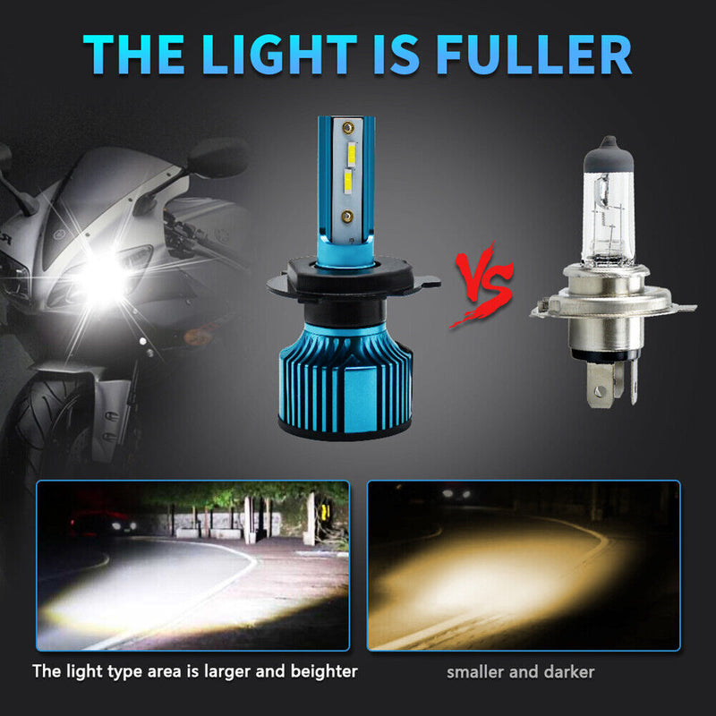 Fog Lights H4 LED Bulbs Front Headlamp 10000LM Waterproof Motorcycle Accessories