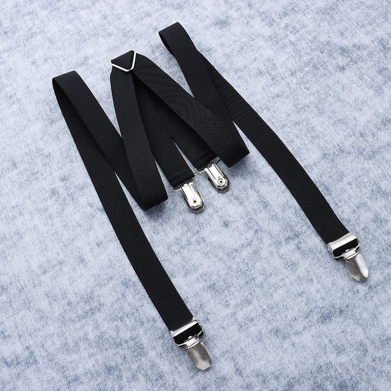 Dress Elastic Braces Suspenders Clip-on Adjustable Strap Clip Trousers Belt