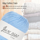 50g Pure Cotton Thin Yarn Crochet Knitting Baby Threads Soft Material DIY Tools