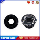 VXM MTB Bike Crankset Screw Aluminum Axis Dustproof Bolts Cover (M18 Black)